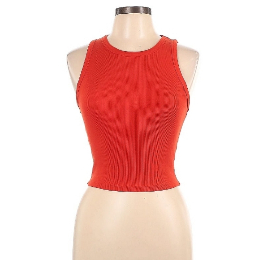 Bershka Vibrant Red Tank Top Large